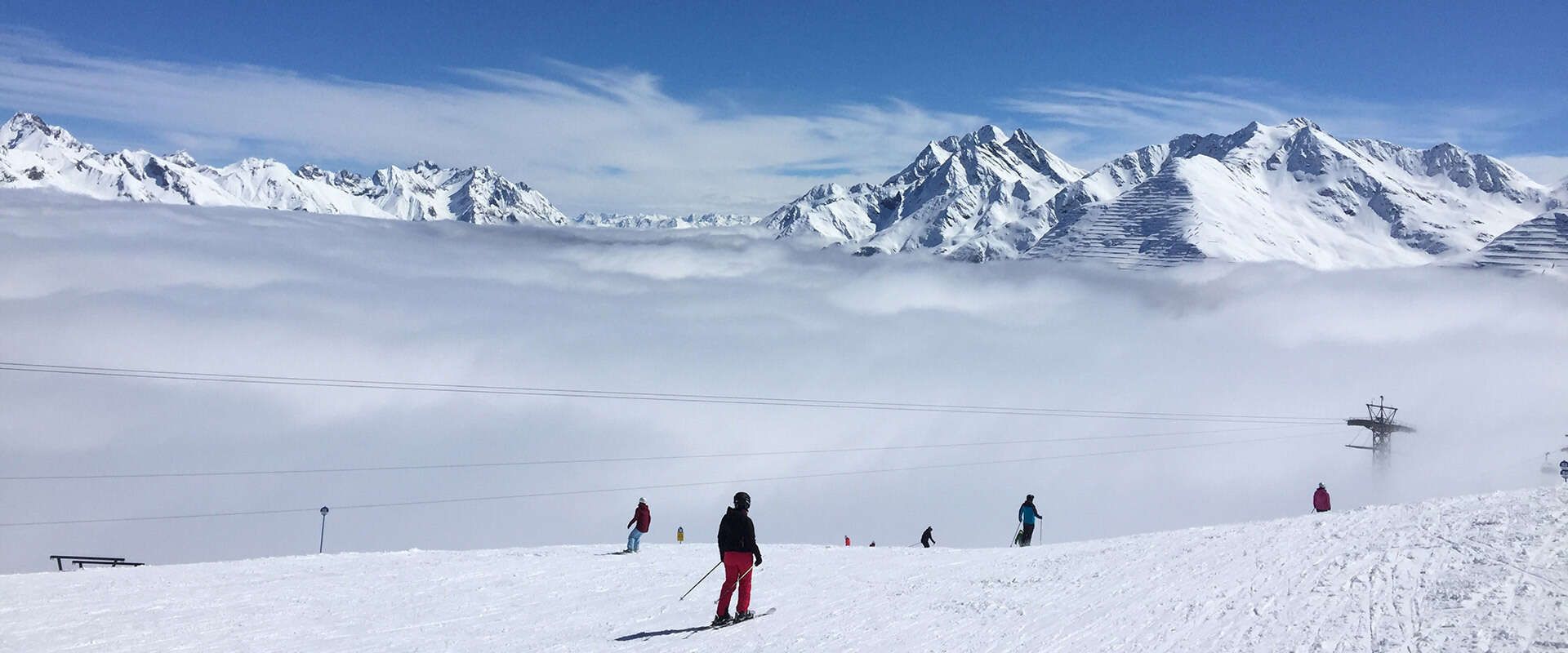 Skifahrerin in Pettneu am Arlberg